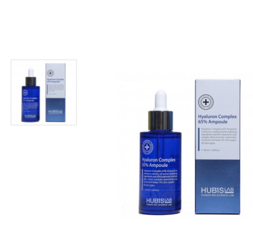 HUBISLAB AMPULĖ SU 65% HIALURONO RŪGŠTIES KOMPLEKSU, 50 ML