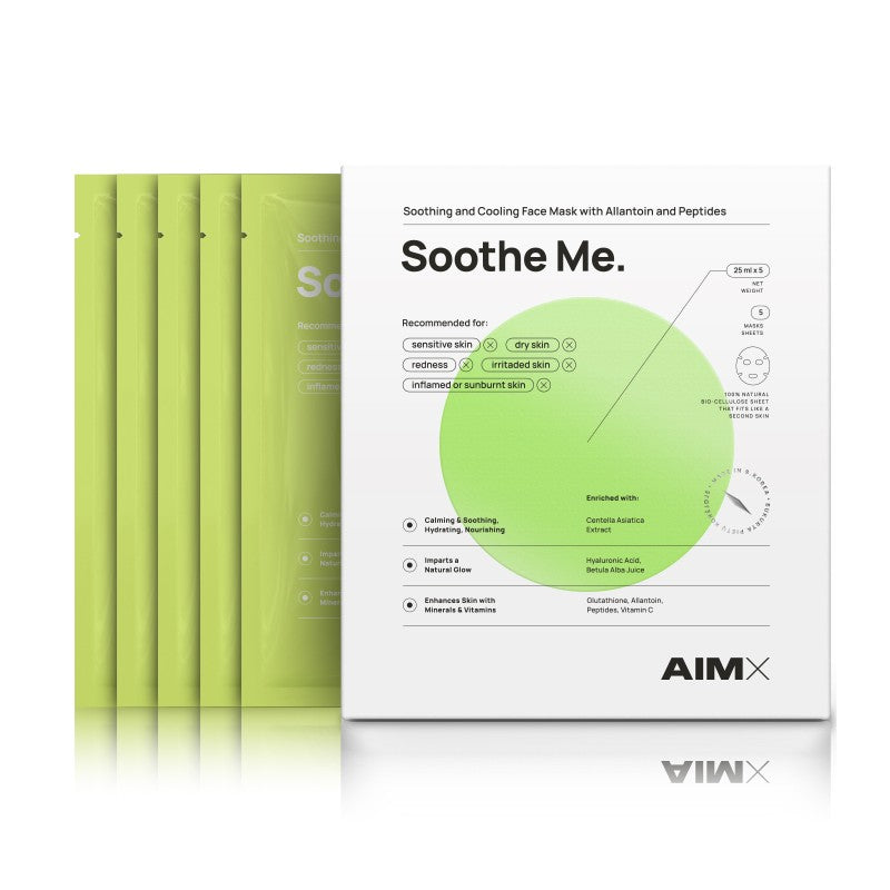 Greito poveikio raminanti veido kaukė su peptidais AIMX „Soothe Me“