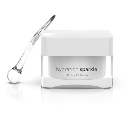HYDRATION SPARKLE Drėkinamasis kremas su pieno rūgštimi mišriai ir riebiai odai