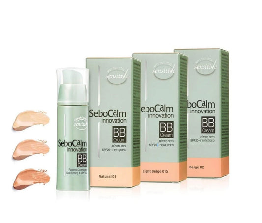 SeboCalm priešraukšlinis maskuojantis BB kremas SPF20, light beige spalva 015
