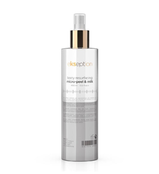 BODY RESURFACING MICRO PEEL & MILK Drėkinamasis kūno pienelis, 400 ml